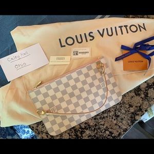 2021 Neverfull Pouch Damier Azur *SOLD*